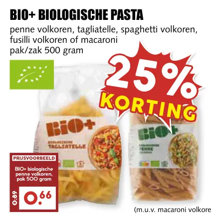 Aanbieding: Biologische pasta