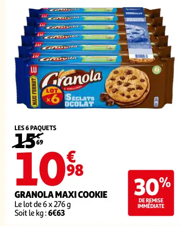 Offre: Granola maxi cookie