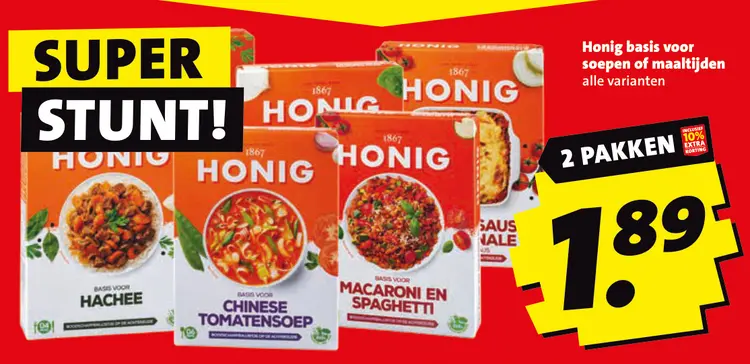 Aanbieding: Honig basis voor soepen of maaltijden