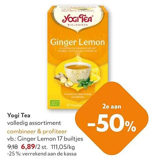 Promotie: Yogi Tea Ginger Lemon