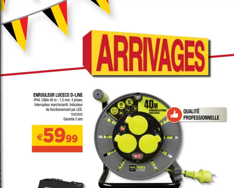 Aanbieding: Enrouleur LUCECO d-line