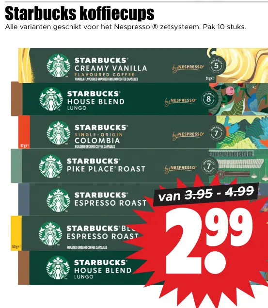 Aanbieding: Starbucks koffiecups