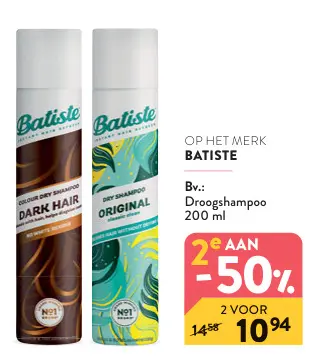 Promotie: Droogshampoo
