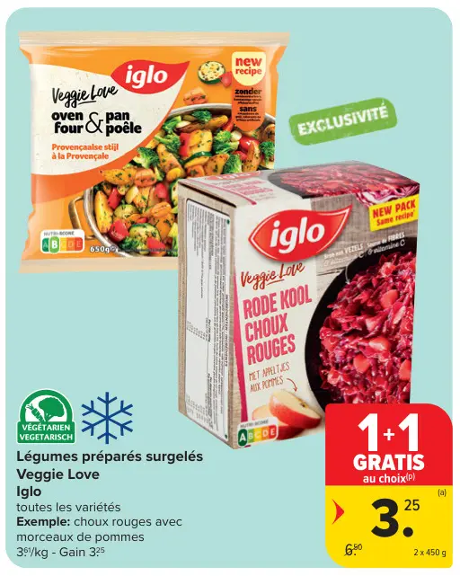 Offre: Légumes préparés surgelés Veggie Love