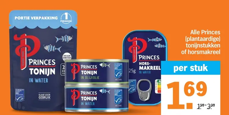 Aanbieding: Plantaardige tonijnstukken of horsmakreel