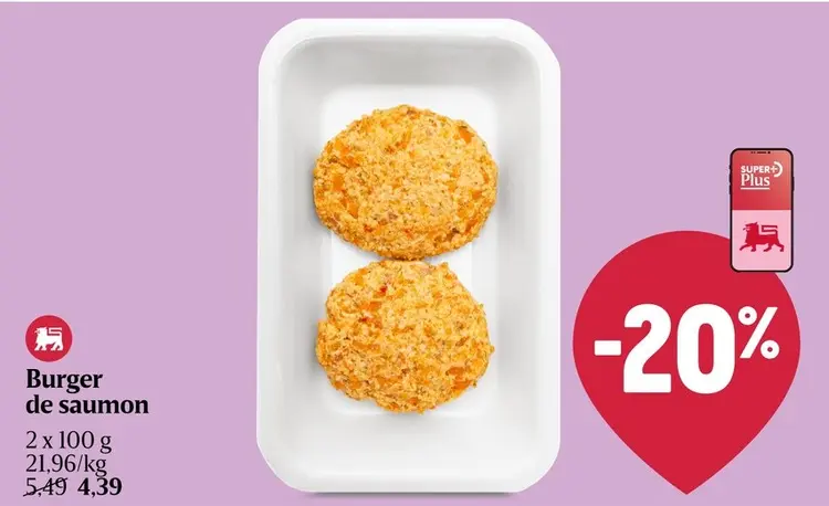 Offre: Burger de saumon