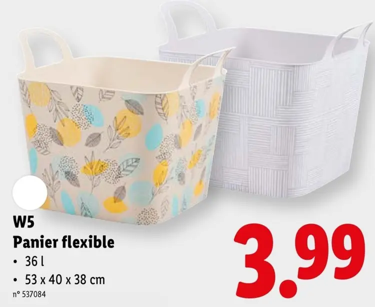 Offre: Panier flexible