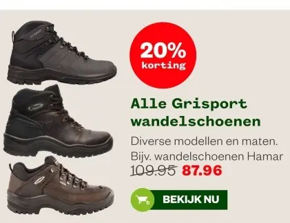 Aanbieding: Grisport wandelschoenen