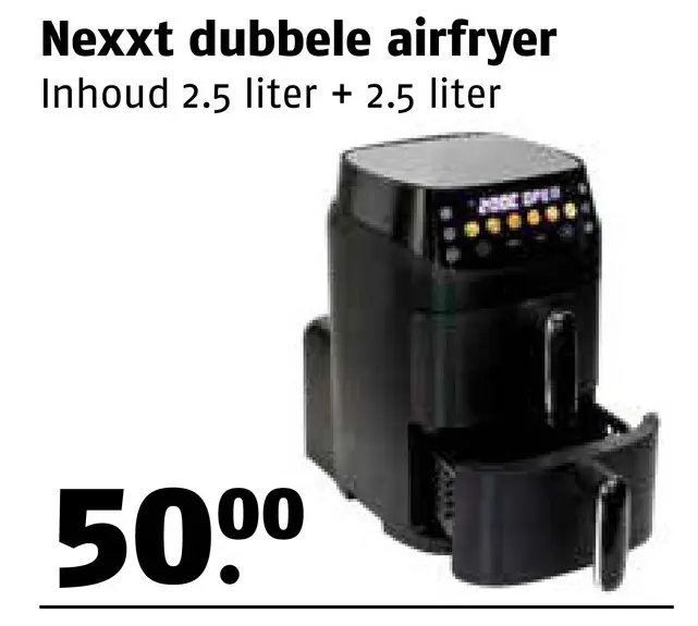 Aanbieding: dubbelle airfryer