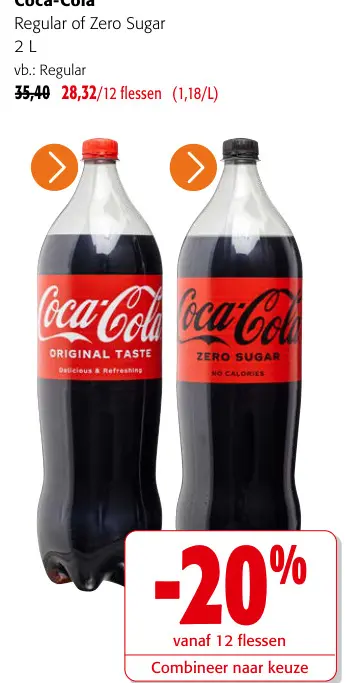 Promotie: Regular of Zero Sugar