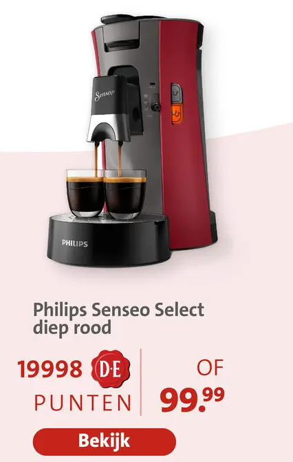 Aanbieding: Senseo Select diep rood