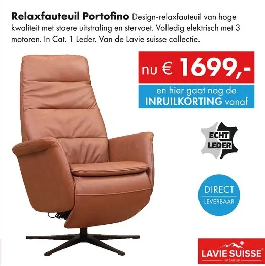 Promotie: Portofino relaxfauteuil