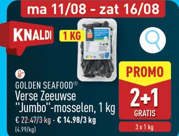 Aanbieding: Verse Zeeuwse "Jumbo"-mosselen