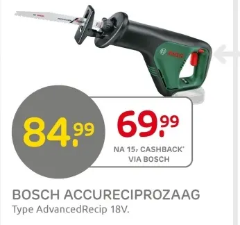 Aanbieding: Bosch accureciprozaag