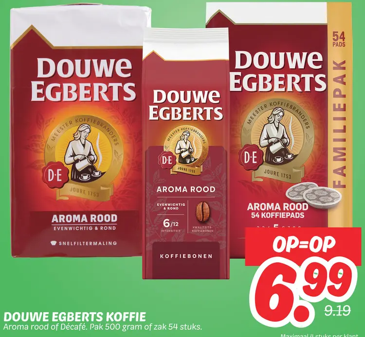 Aanbieding: Douwe egberts koffie