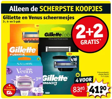 Aanbieding: Gillette en Venus scheermesjes