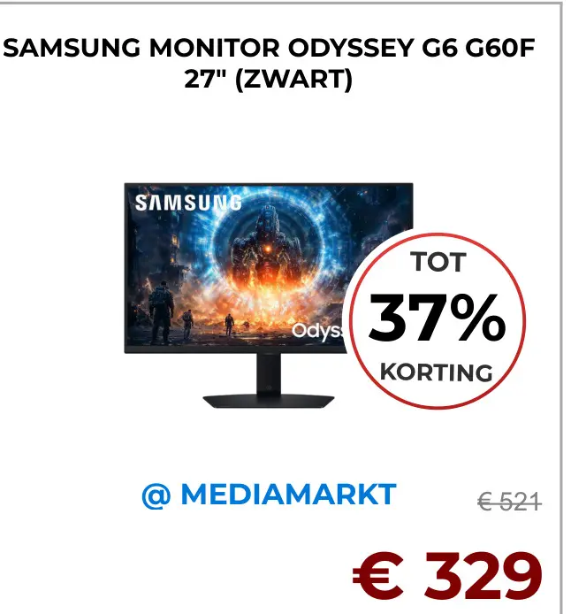 Aanbieding: Monitor odyssey g6 g60f