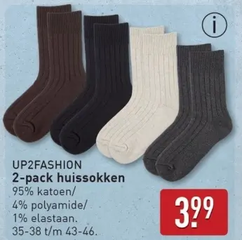 Aanbieding: 2-pack huissokken