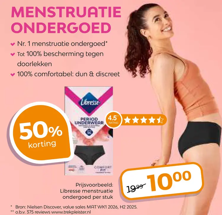Aanbieding: Menstruatie ondergoed