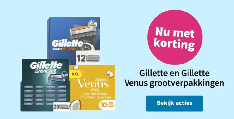 Promotie: Gillette en Gillette Venus grootverpakkingen
