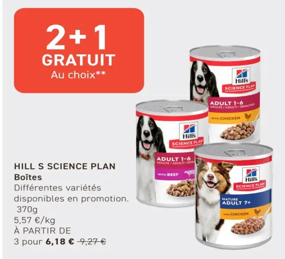 Offre: HILL S SCIENCE PLAN Boîtes