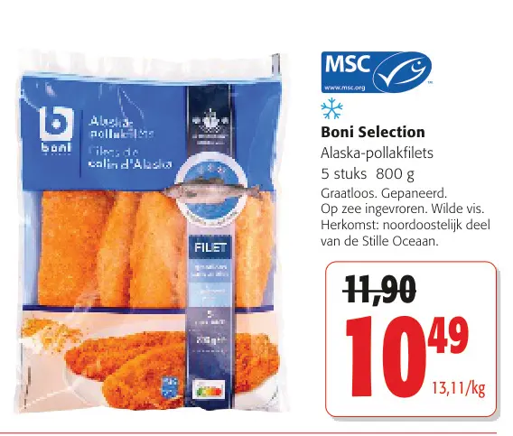 Promotie: Alaska-pollakfilets