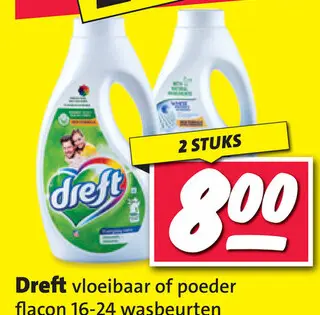 Aanbieding: Dreft vloeibaar of poeder
