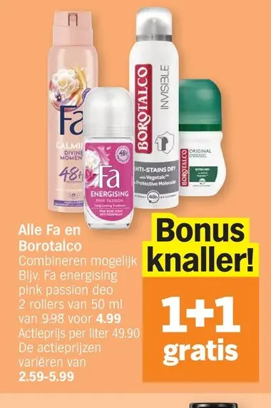 Promotie: Alle Fa en Borotalco