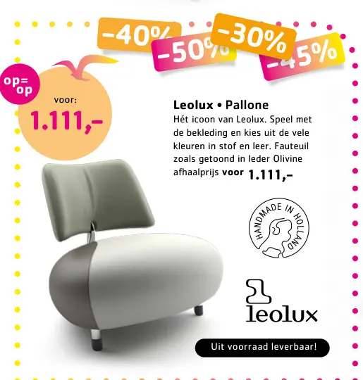 Promotie: Leolux Pallone