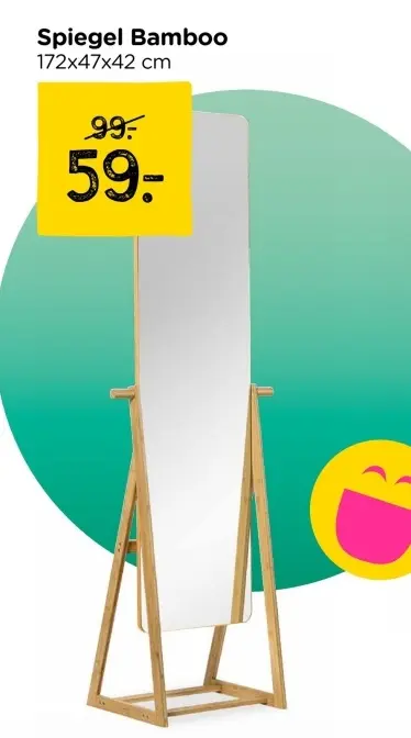 Aanbieding: Spiegel Bamboo
