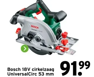 Aanbieding: cirkelzaag UniversalCirc 53 mm
