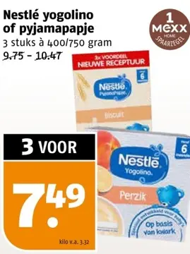 Aanbieding: Nestlé yogolino of pyjamapapje