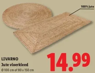 Aanbieding: Jute vloerkleed