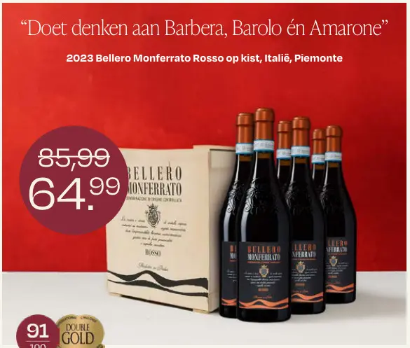 Promotie: Bellero Monferrato Rosso
