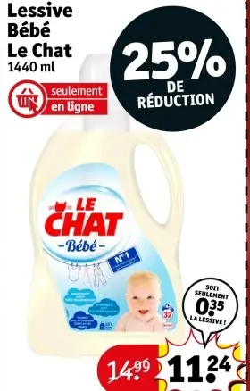 Offre: Lessive Bébé