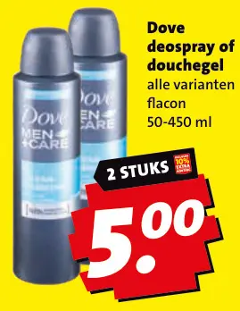 Aanbieding: Dove deospray of douchegel
