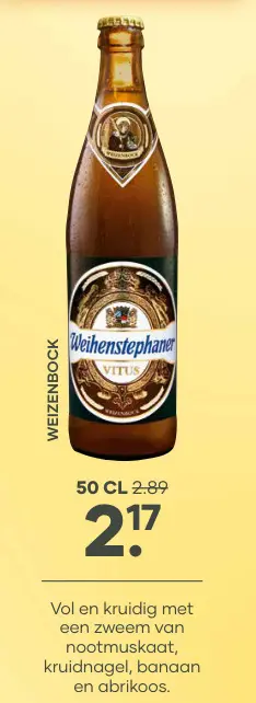 Aanbieding: Weihenstephaner Vitus Weizenbock
