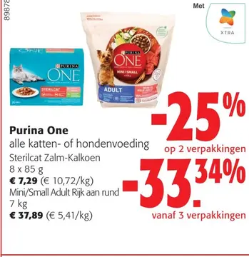 Aanbieding: Purina One alle katten- of hondenvoeding