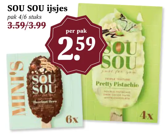 Aanbieding: SOU SOU ijsjes