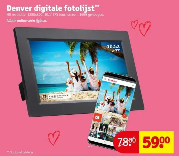 Aanbieding: Digitale fotolijst
