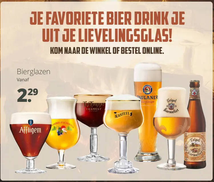 Aanbieding: Bierglazen