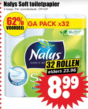Aanbieding: Nalys Soft toiletpapier