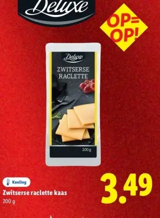 Aanbieding: Zwitserse raclette kaas