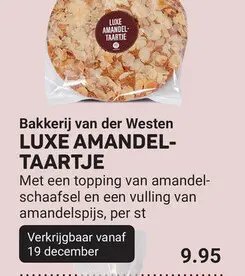 Aanbieding: Luxe amandel-taartje