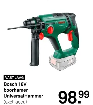Aanbieding: Bosch 18V boorhamer UniversalHammer