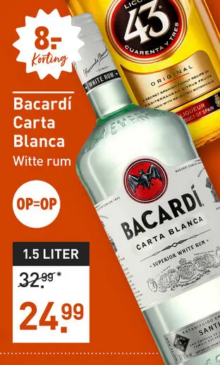 Aanbieding: Bacardí Carta Blanca