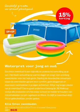 Aanbieding: Intex zwembad