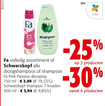 Aanbieding: Fa volledig assortiment of Schwarzkopf alle d