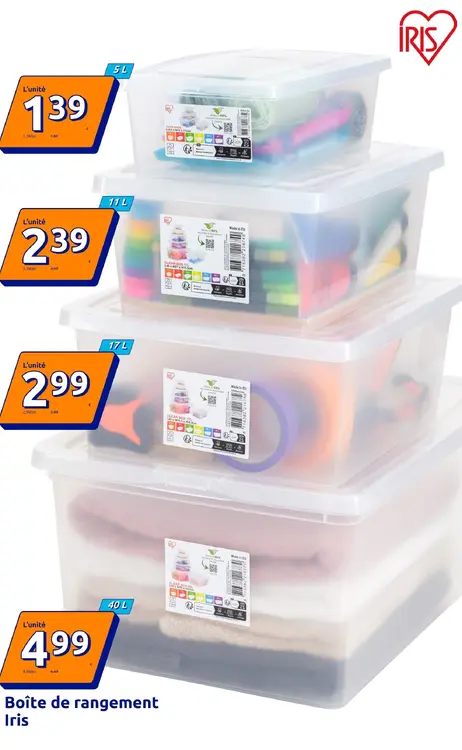 Offre: Boîte de rangement Iris