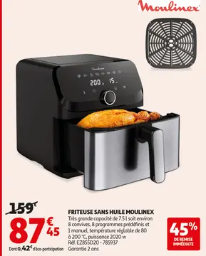 Offre: Friteuse sans huile